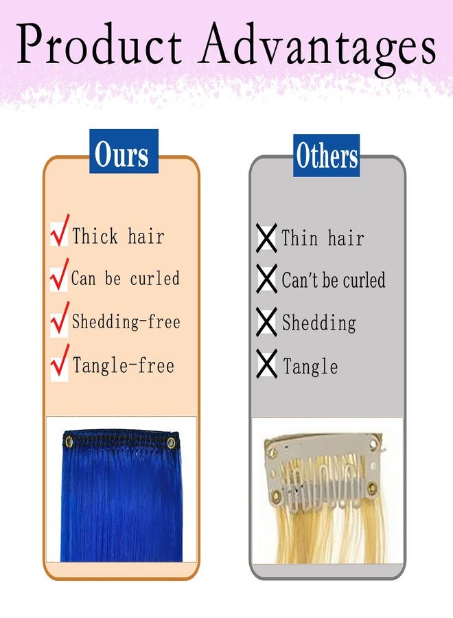 FAYDERS 24 PCS Colored Hair Extensions Clip in - 22 Inch Rainbow Hair for Women Girls - Perfect for Parties, Cosplay, Halloween - Image 4